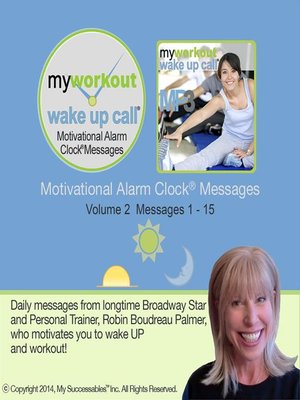 cover image of My Workout Wake UP Call, Morning Motivating Messages with a Personal Trainer, Volume 2